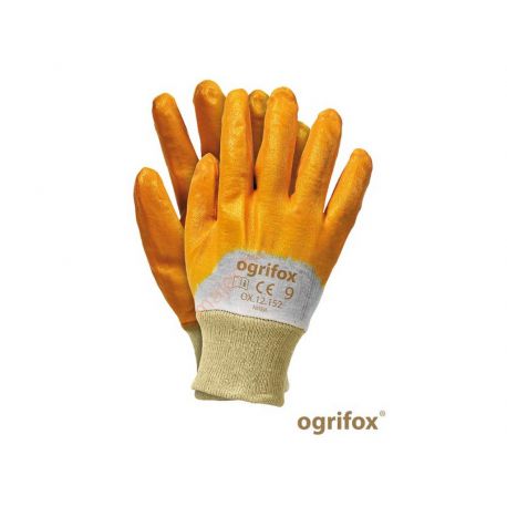 Rękawice gumowane nitrylowe żółte rozm. 9*