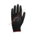 Rękawice poliestrowe MARON poliuretanowe cienkie czarne