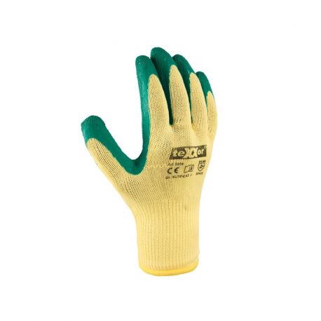 Rękawice gumowane DRAGON żółto zielone 2206 TEXXOR